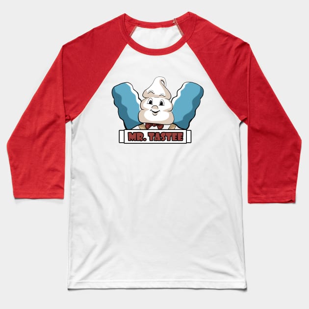 Mr. Tastee with Blue Tornadoes Baseball T-Shirt by Black Snow Comics